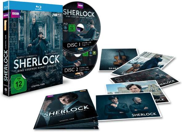 ドイツ限定『SHERLOCK/シャーロック』シリーズ4ポストカード＋ブックレット付ブルーレイ